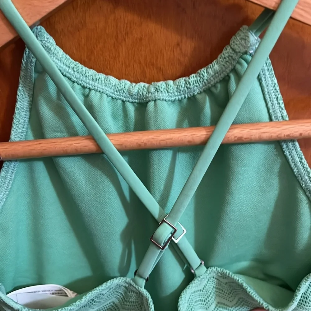 Abercrombie Kids High Neck Crochet Girls One Piece.